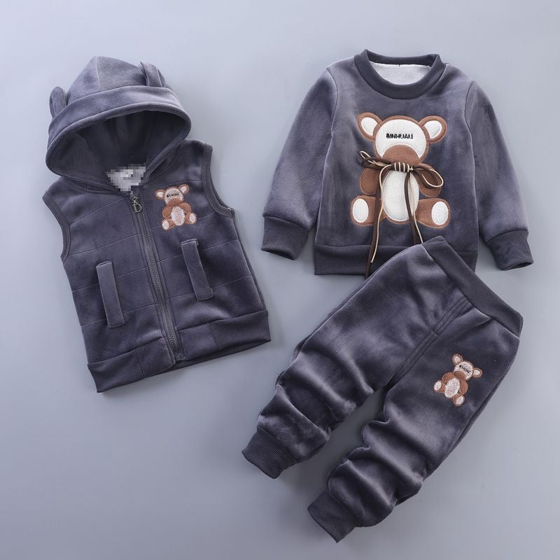 Juego de tres piezas de ropa de primavera para bebés
