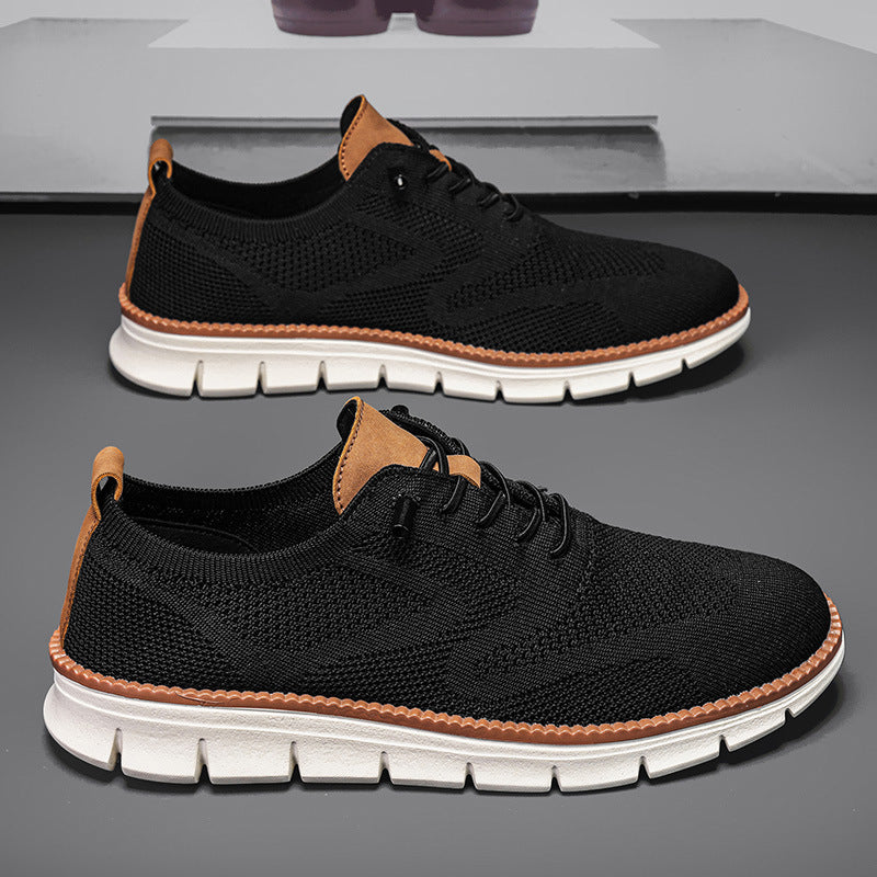 Zapatos deportivos sin cordones transpirables para hombre