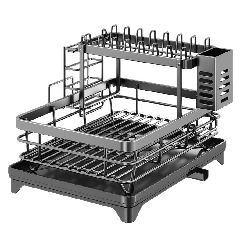 Estante de drenaje de cocina multifuncional