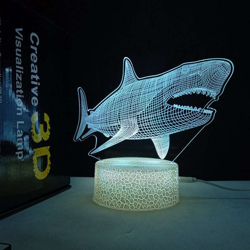 Luz nocturna 3D Horse USB que cambia de color Control remoto Lámpara decorativa para habitación de niños