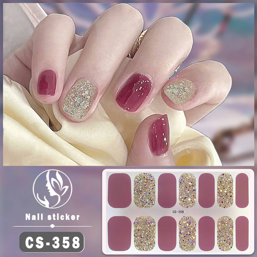 Pegatinas de uñas de gel Calcomanías de manicura impermeables