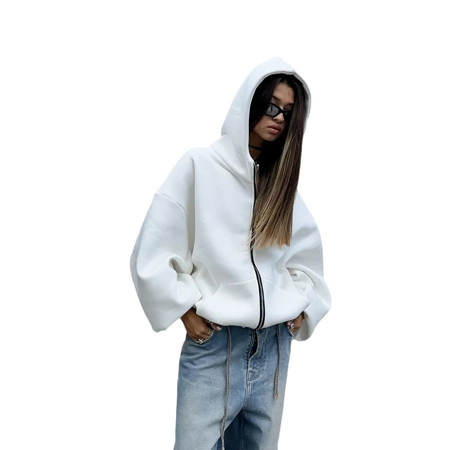 Sudadera con capucha estampada en la espalda