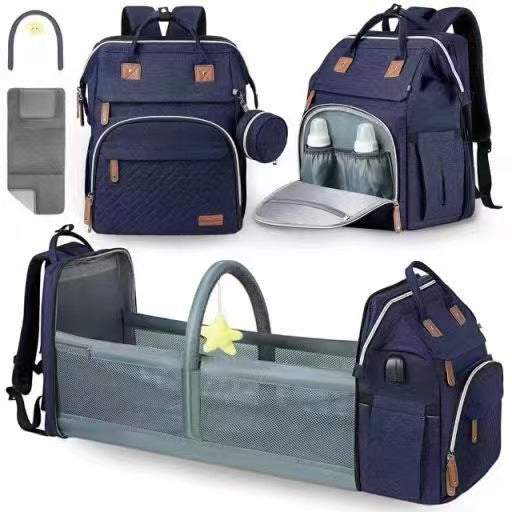 Mochila plegable para cama de bebé con gran capacidad