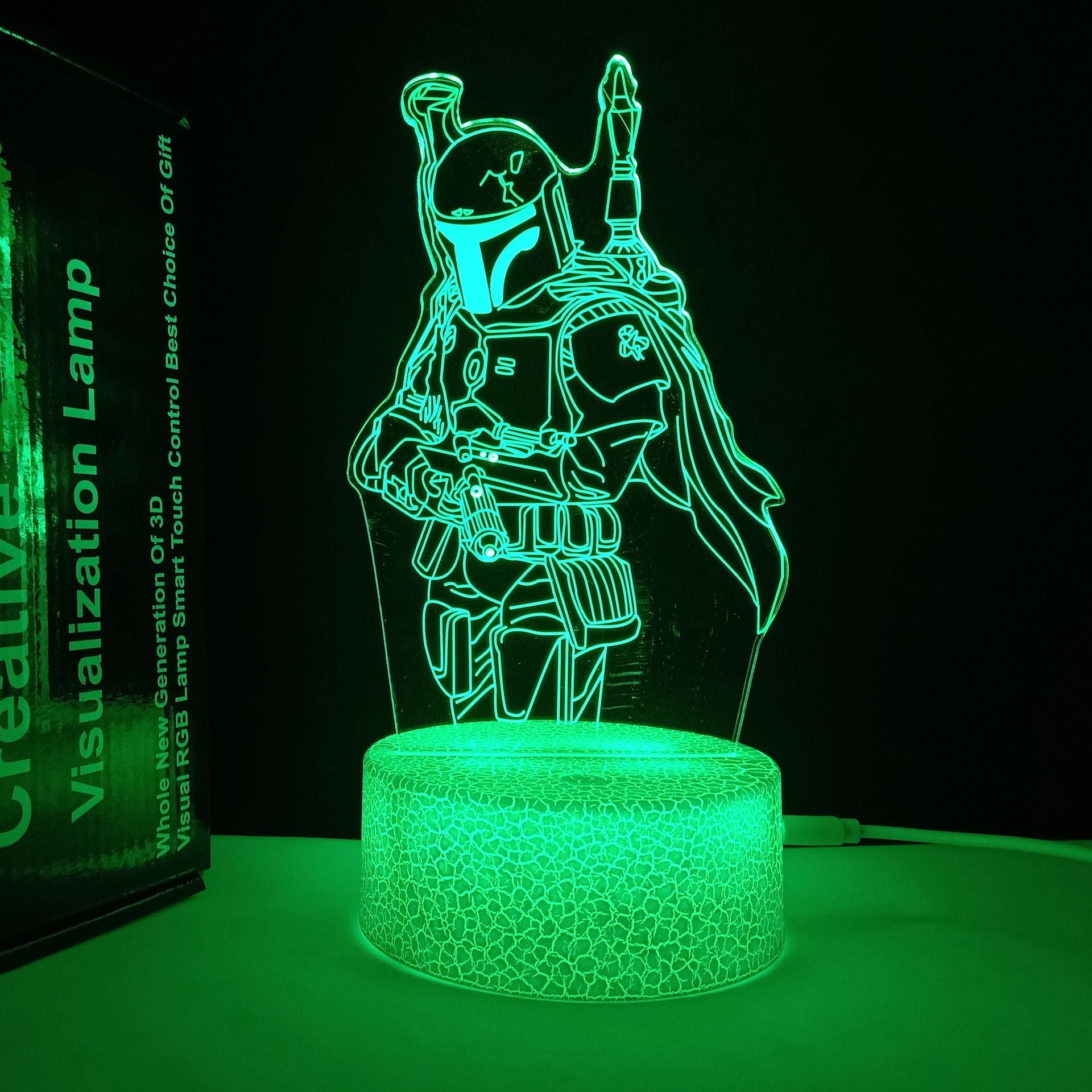 Luz nocturna 3D Horse USB que cambia de color Control remoto Lámpara decorativa para habitación de niños