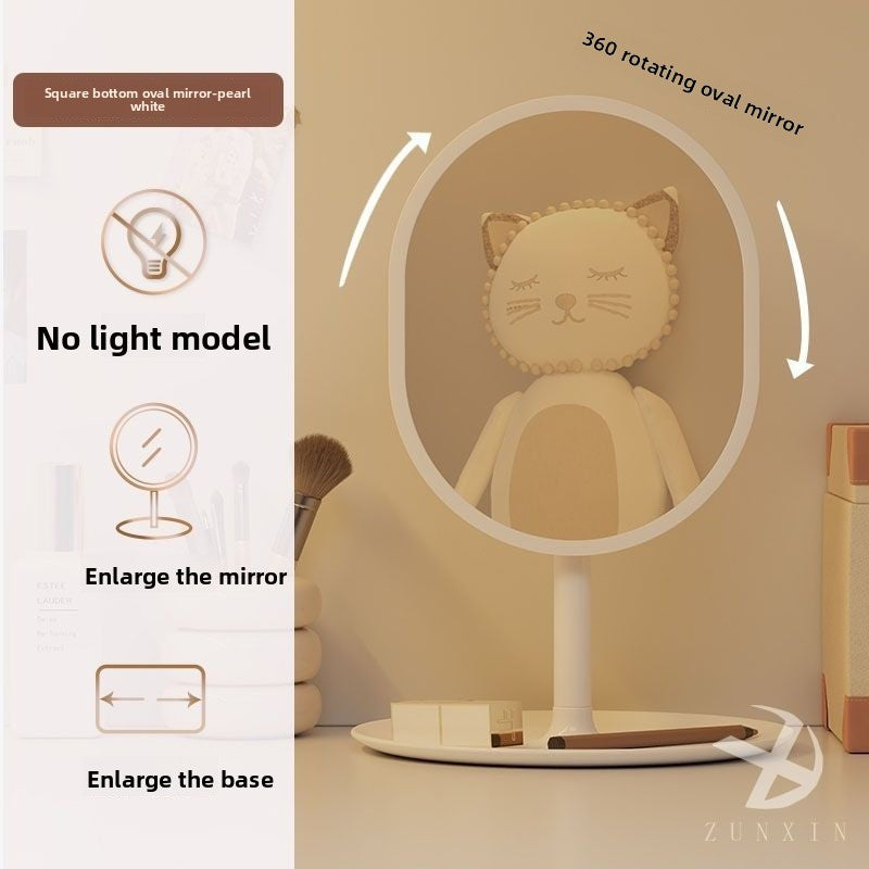 Espejo de maquillaje inteligente con luces LED