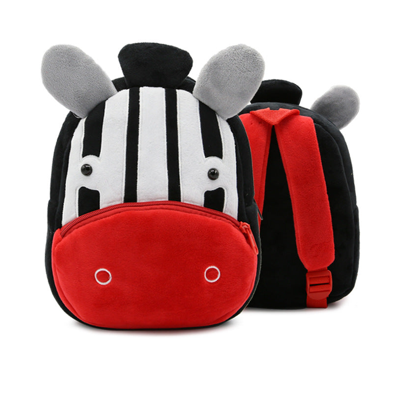 Mochila de peluche de animales de dibujos animados para niños