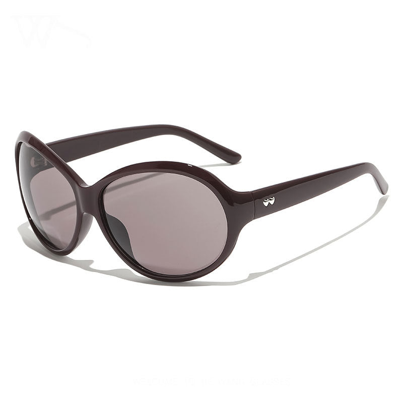 Large Oval Sunglasses for Women UV Protection