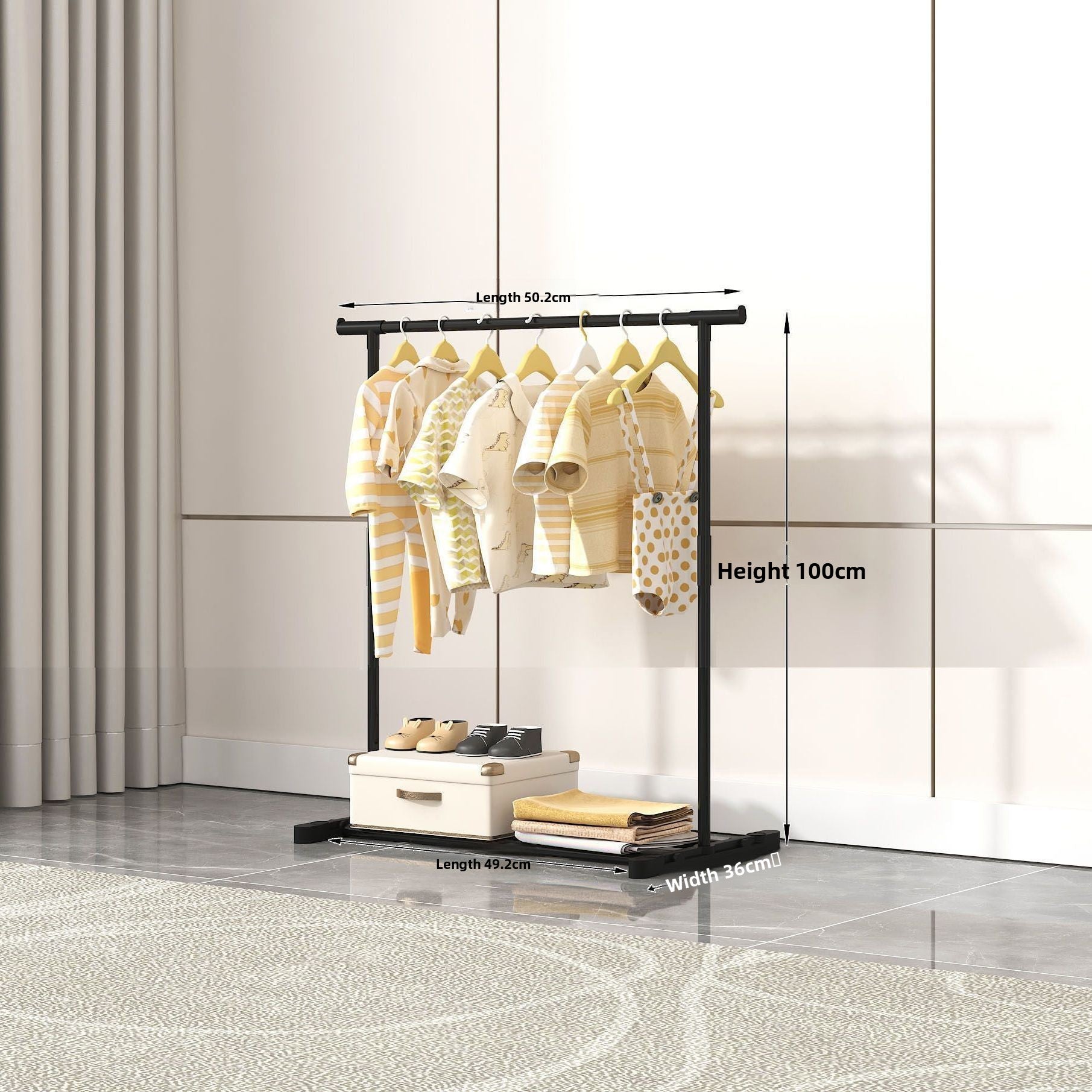 Rotating Hexagonal Clothes Drying Rack with Wheels