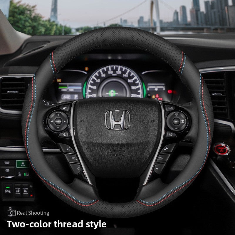 Cubierta del volante del coche Honda de cuero genuino ultrafino
