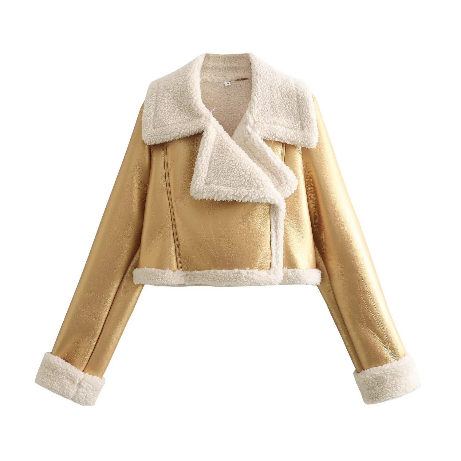 Chaqueta de moto corta para mujer