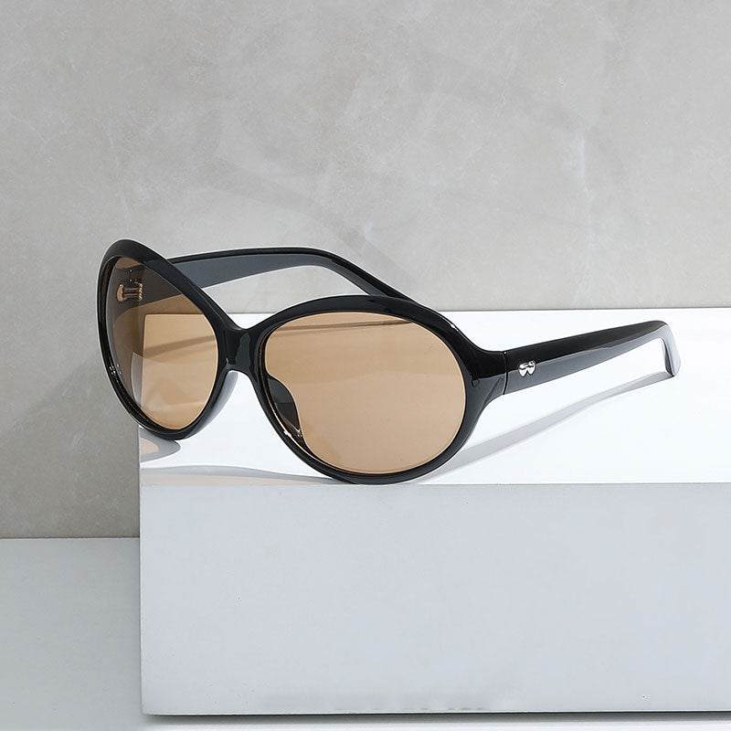 Large Oval Sunglasses for Women UV Protection