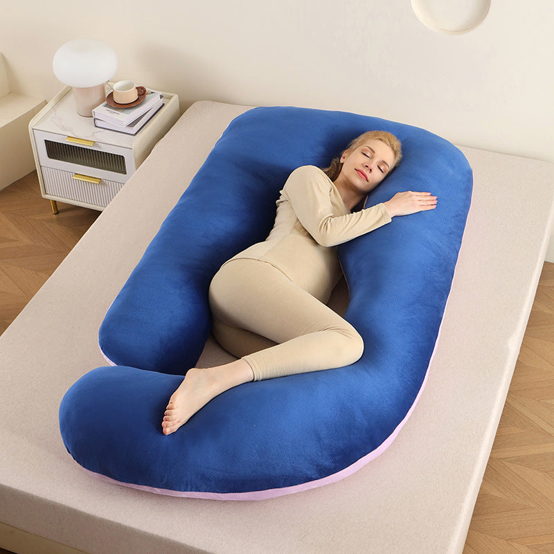 Almohada de soporte para el vientre en forma de G para mujeres embarazadas