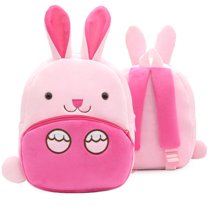 Mochila de peluche de animales de dibujos animados para niños
