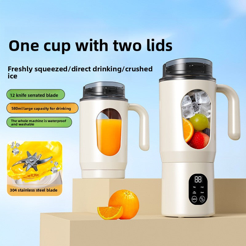 Exprimidor de frutas portátil recargable con separación de pulpa