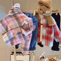 Camisas de solapa para niños con patrones de rayas y cuadrículas