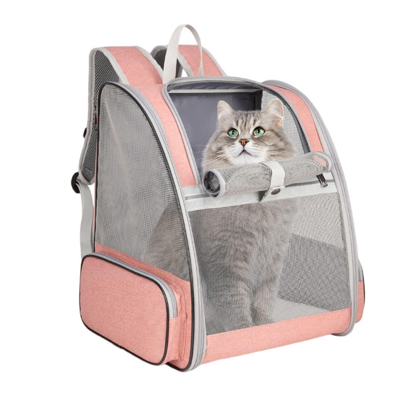 Bolsa plegable de doble hombro para mascotas