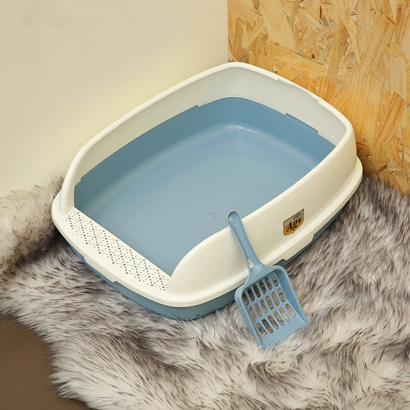 Caja de arena para gatos semicerrada