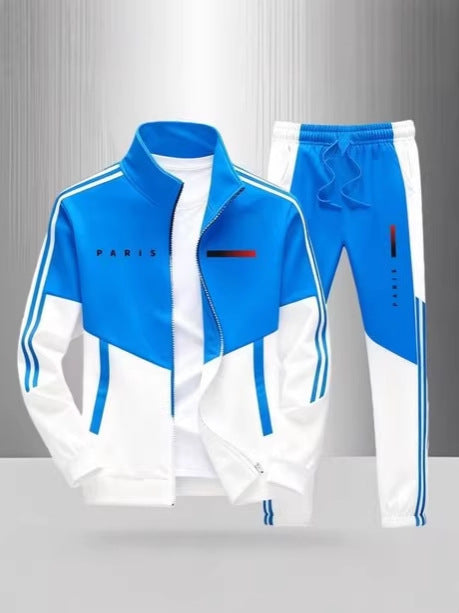 Mens Printed Jacket and Pants Set