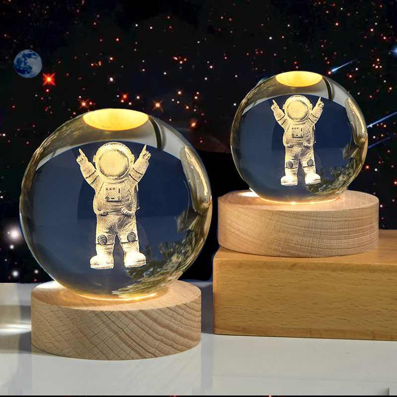 3D Laser Crystal Night Light