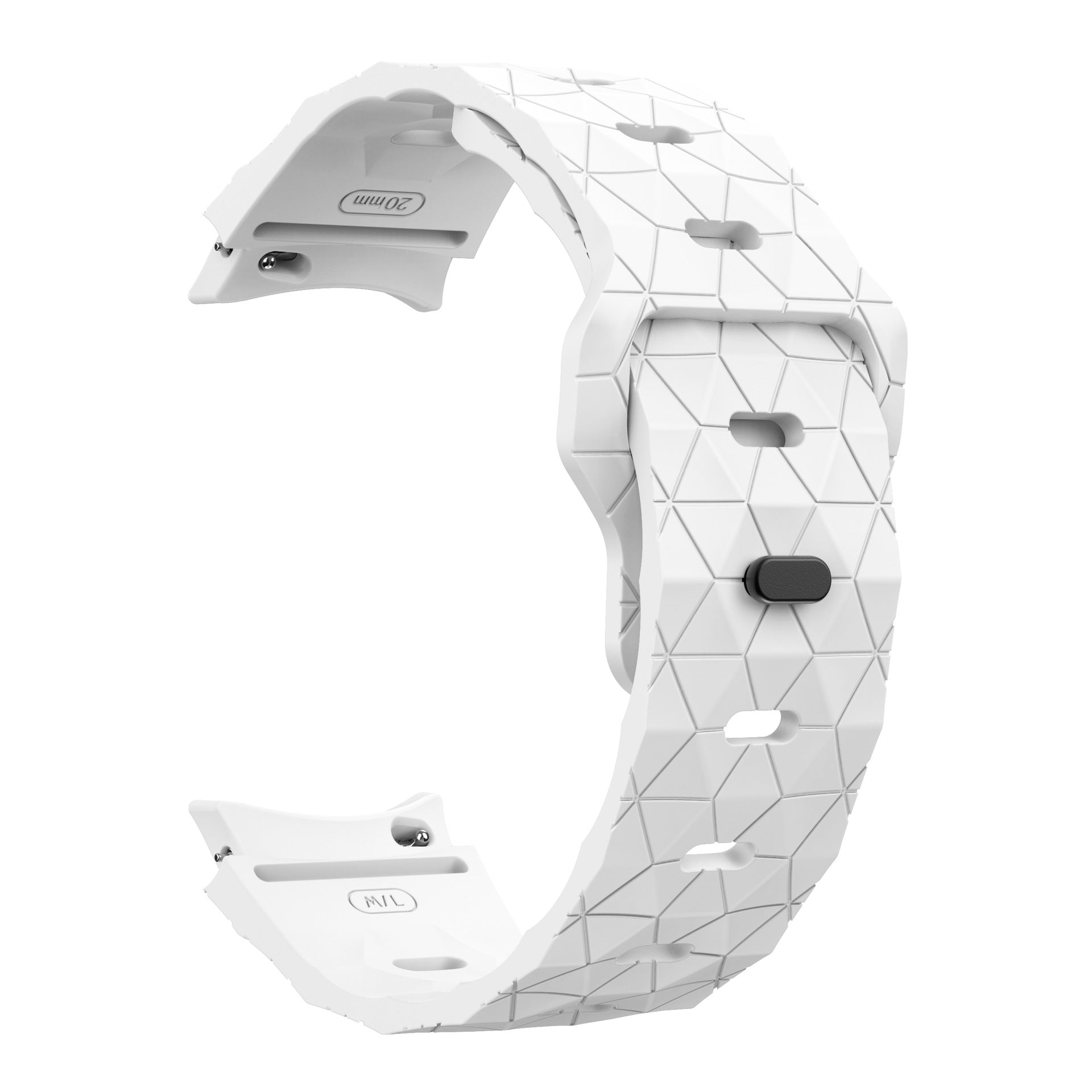 Correa de reloj de silicona invertida con patrón de fútbol