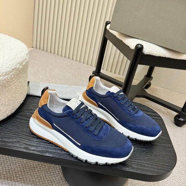 Zapatillas deportivas casuales de cuero para hombre