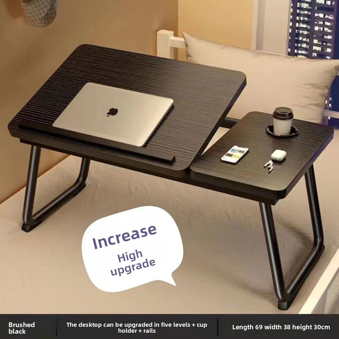 Escritorio ajustable para portátil con portavasos