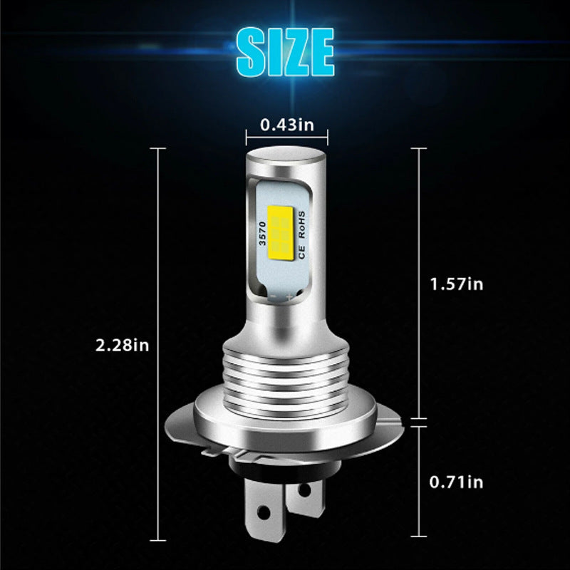 Luz antiniebla LED H7 3570 2SMD para coche y motocicleta