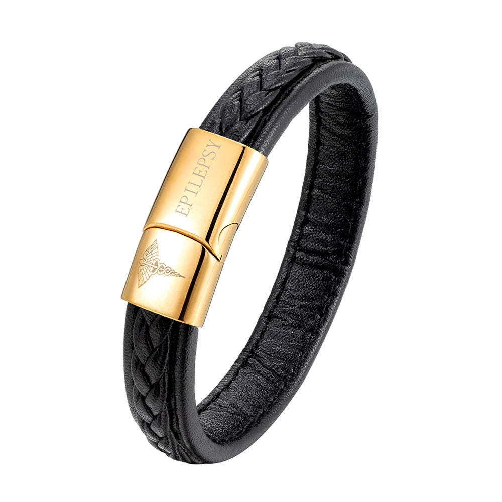 Pulsera de identificación médica de acero inoxidable