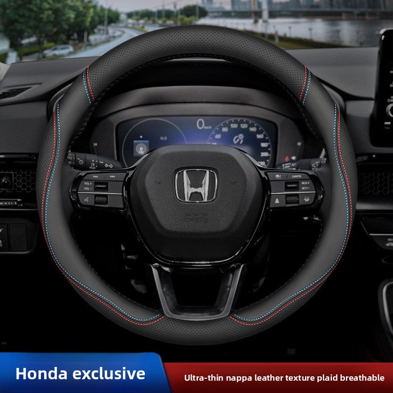 Cubierta del volante del coche Honda de cuero genuino ultrafino