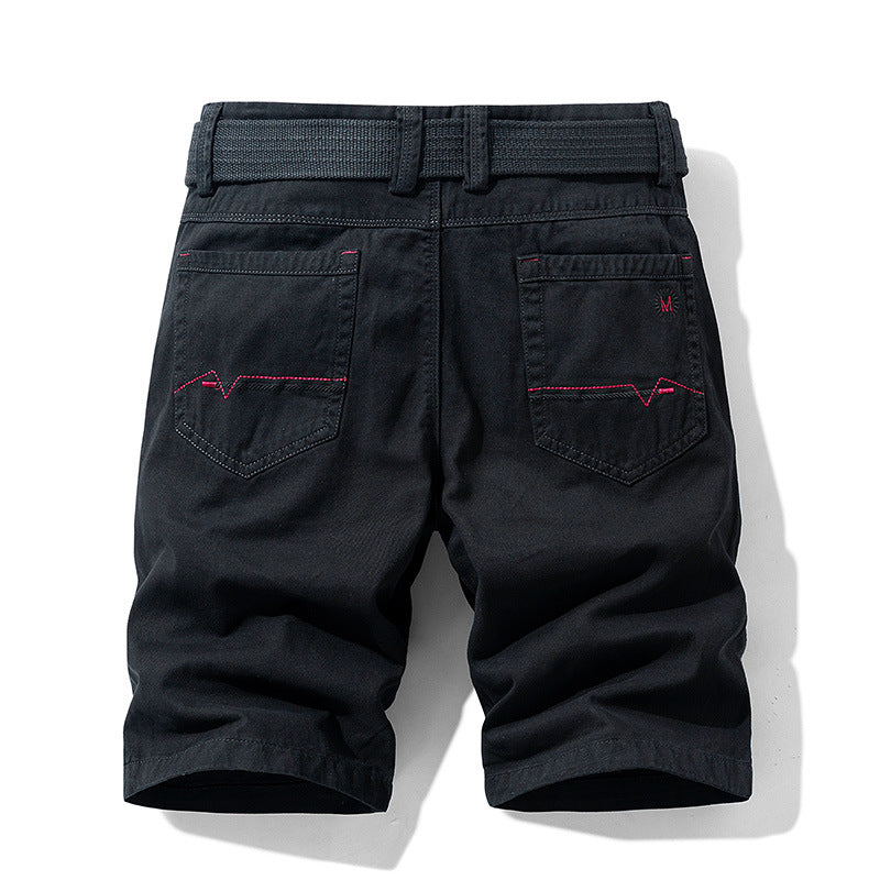 Pantalones cortos casuales de algodón para hombre
