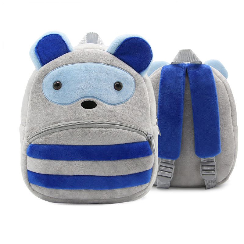 Mochila de peluche de animales de dibujos animados para niños