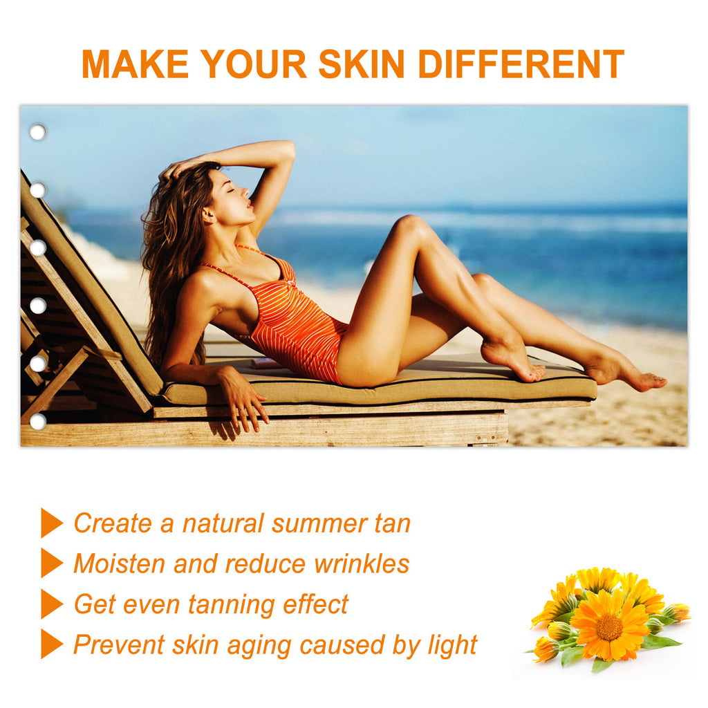 Gel de bronceado al aire libre, playa, hidratación diaria e hidratación para un tono de piel saludable