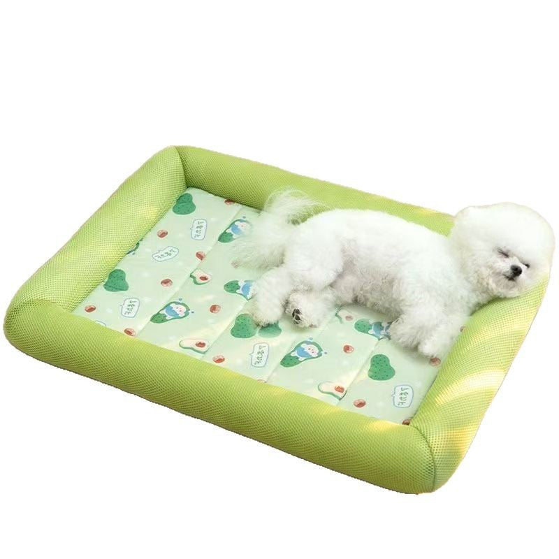 Cama de verano con alfombra de enfriamiento para mascotas