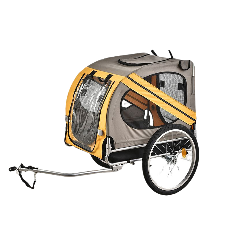 Remolque plegable para mascotas en bicicleta para viajes al aire libre