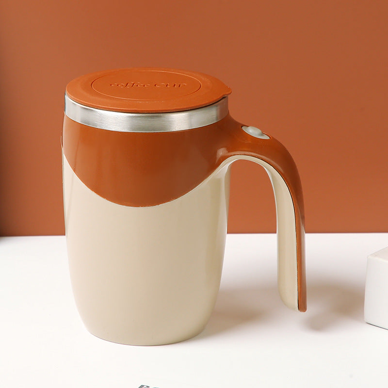 Taza de café con revuelva magnética automática