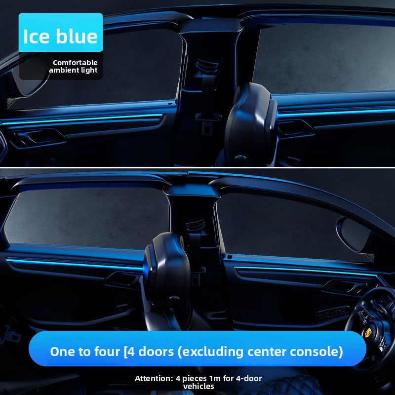 Tiras de luz LED de atmósfera interior del coche