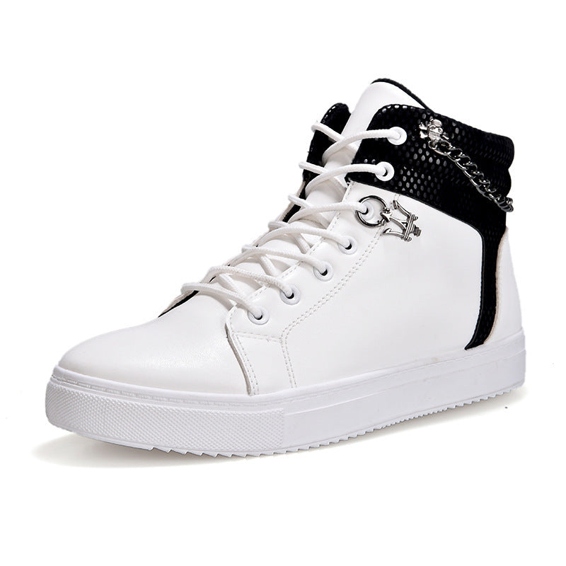 Zapatillas de lona casuales de caña alta para hombre