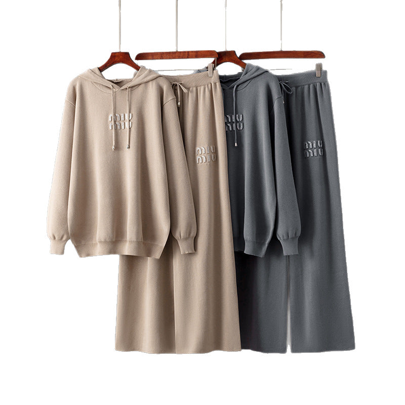 Pantalones de suéter con capucha