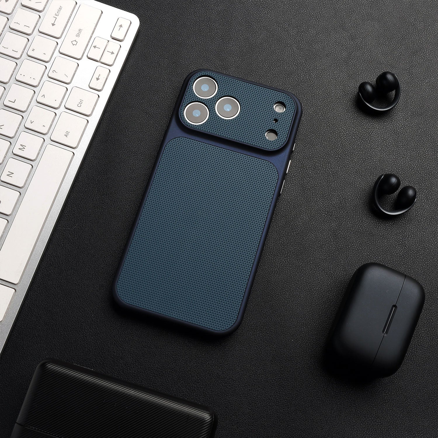 Magnetic Diamond Pattern Leather Phone Case