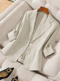 Women's Slim-Fit Blazer Jacket