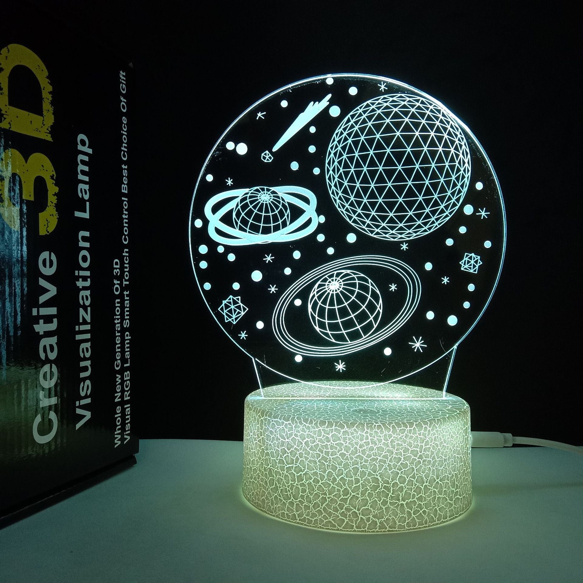 Luz nocturna 3D Horse USB que cambia de color Control remoto Lámpara decorativa para habitación de niños