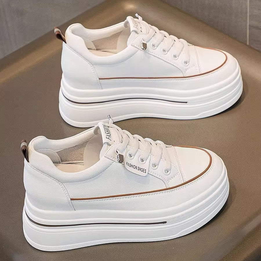 Zapatos casuales deportivos con aumento de altura para mujer
