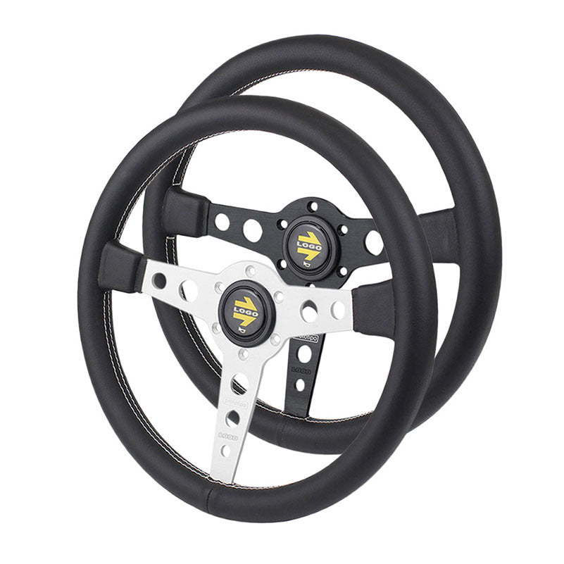 Volante de carreras universal plano P5 modificado de 14 pulgadas
