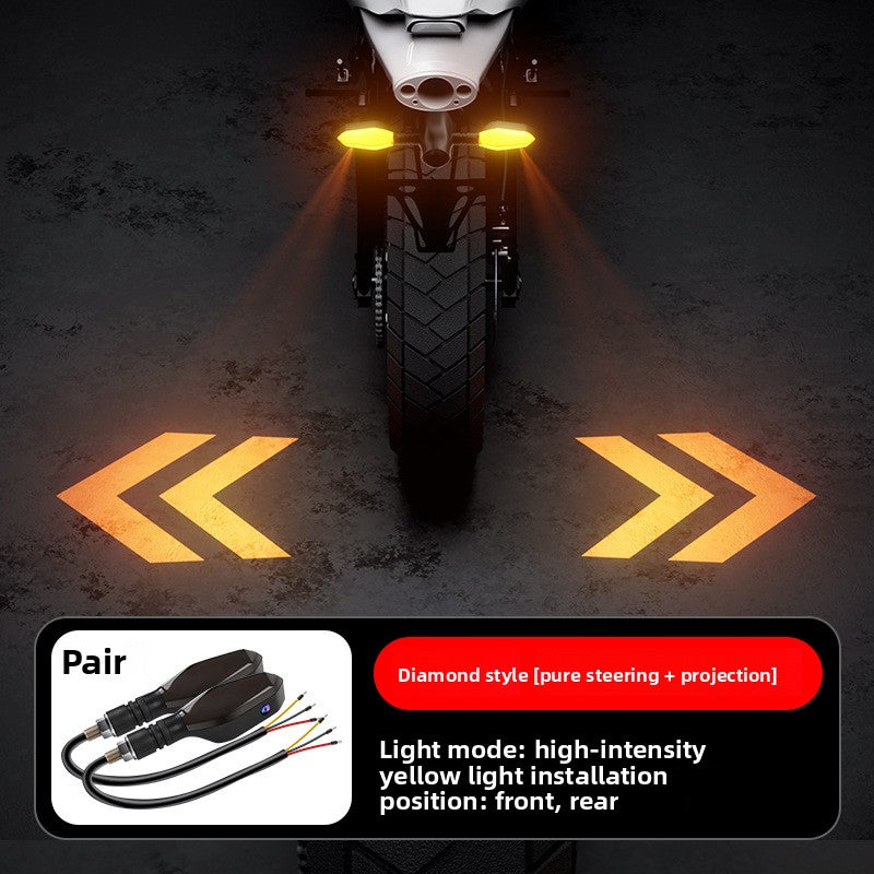 Señal de giro de motocicleta