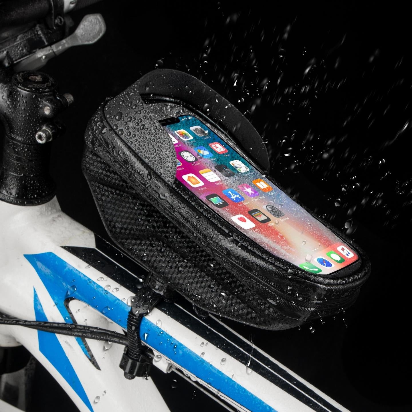 Bolsa de manillar de bicicleta neutra