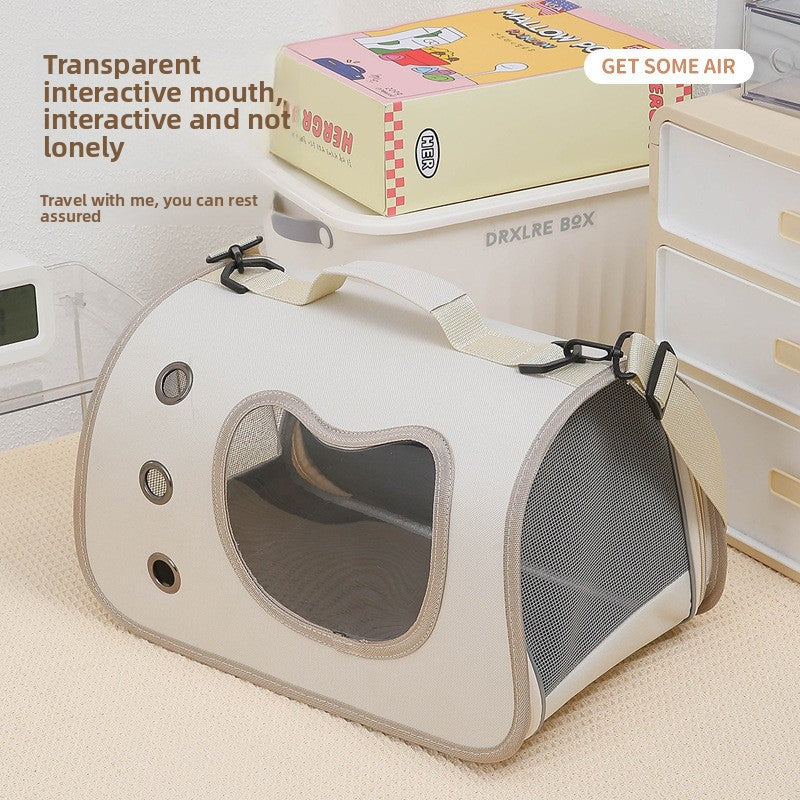 Mochila transparente para mascotas