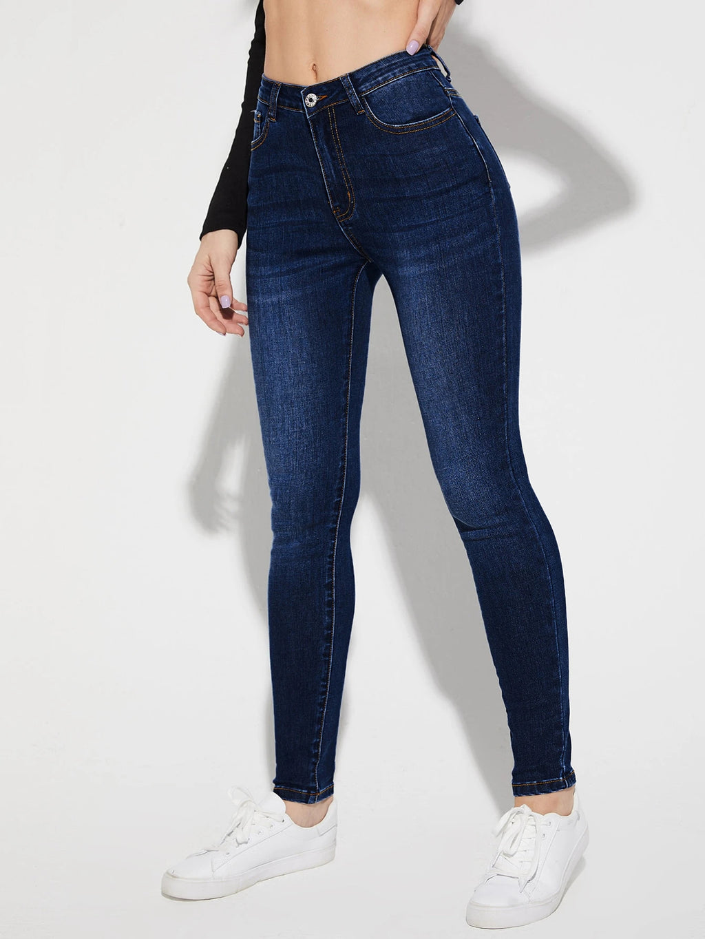 Stretch Slim Fit High Waist Pencil Pants