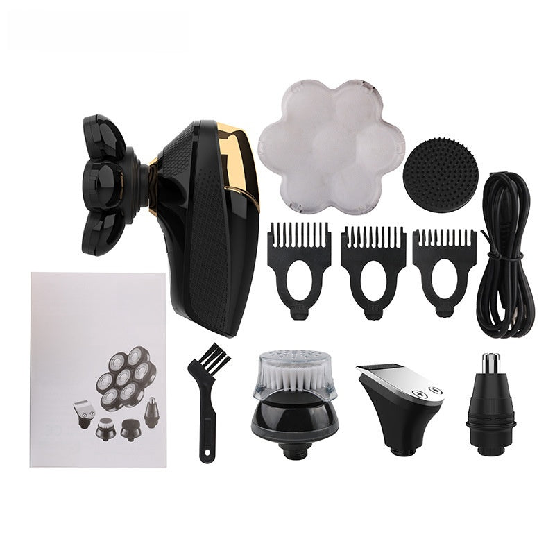 Kit de afeitado y aseo eléctrico multifunción