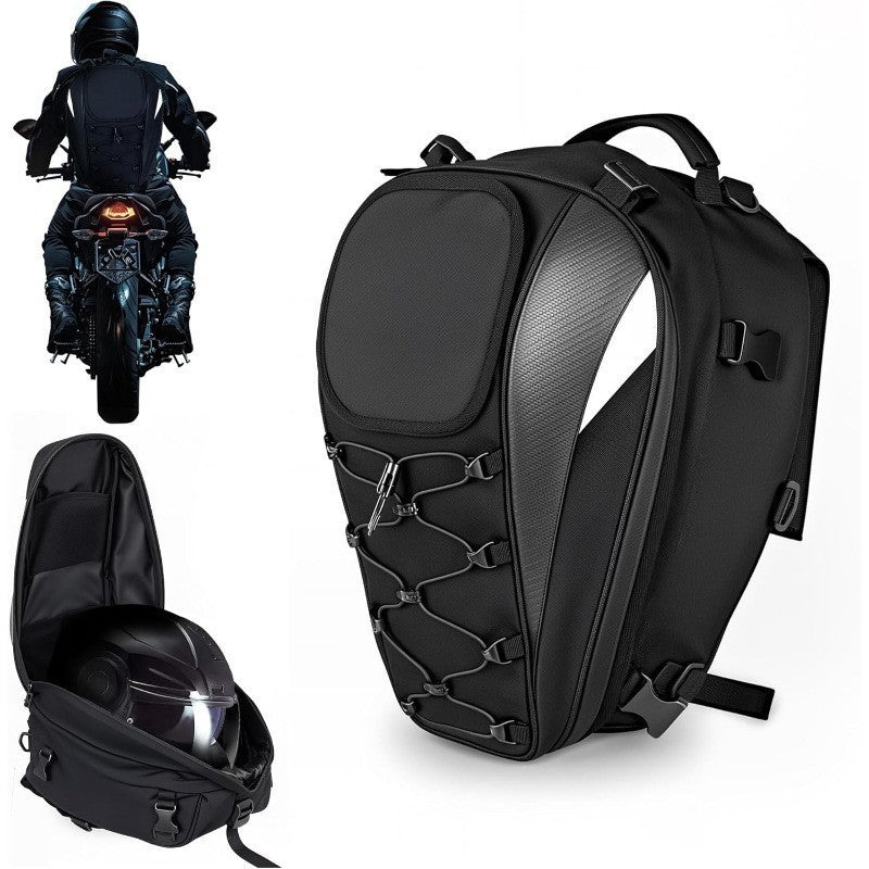 Bolsa para casco de asiento trasero de motocicleta a prueba de agua