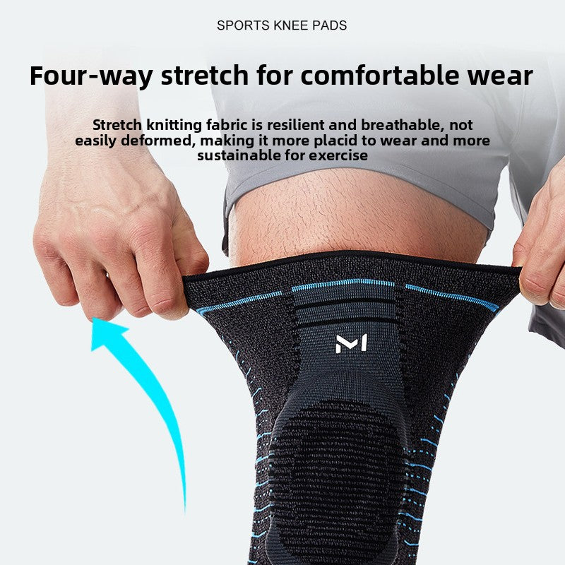 Professional Sports Knee Pads with Silicone Padding and Support